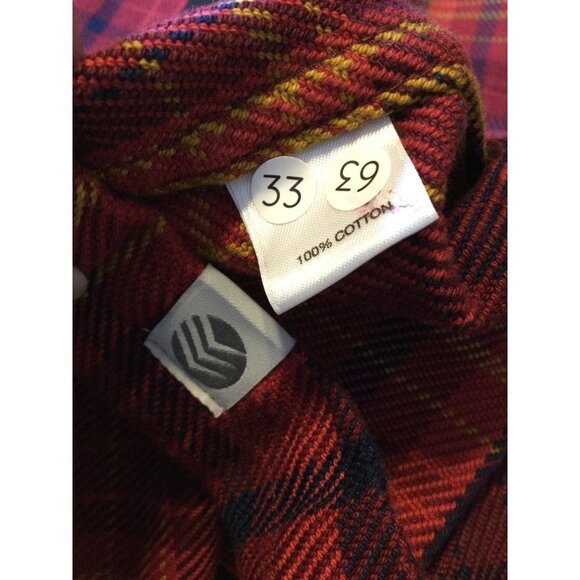 NWT Solaris Men's Plaid Button Up Shirt Long Sleeve Collared Flap Pocket SZ XXL - Picture 6 of 6